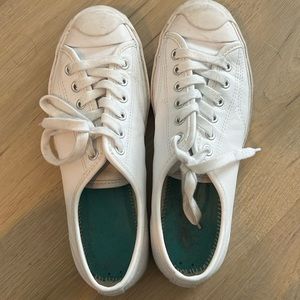 Converse Jack Purcell white leather sneakers